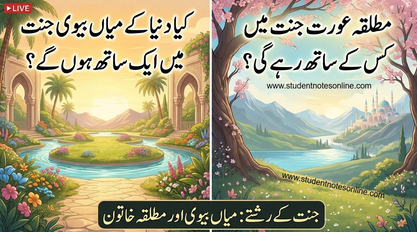 کیا دنیا کے میاں بیوی جنت میں ایک ساتھ ہوں گے ؟